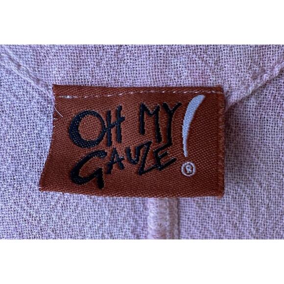 OH MY GAUZE! Lynn Tie Dye Dolman Asymmetric Top Pink Sz 3 US‎ XXL Lagenlook EC - Picture 6 of 16